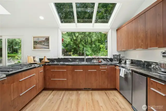 High end kitchen remodel with Acorn cabinetry. Lots of special drawers, pull outs and features any cook will love.