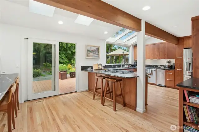 Rooms flow seamlessly together.