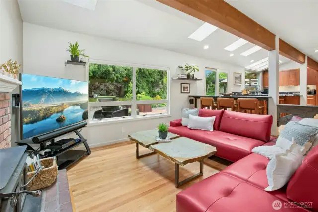 A perfect room to enjoy a movie or game day.