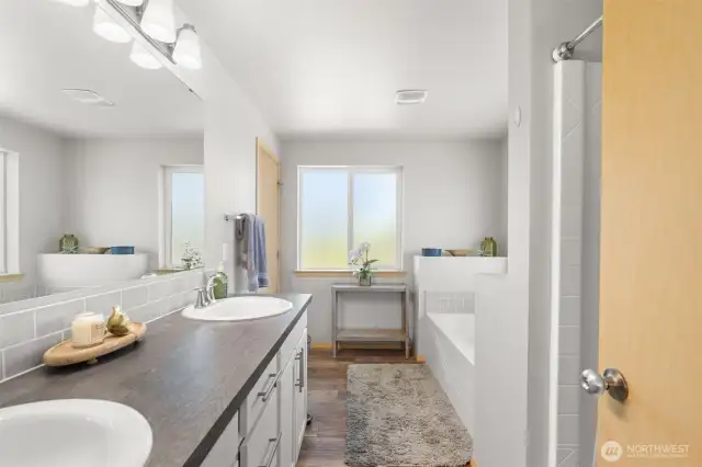 Large bathroom off of Primary