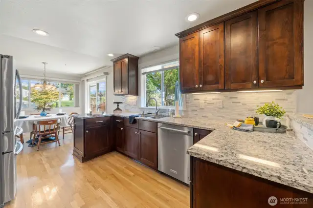 Kitchen with tons of natural light