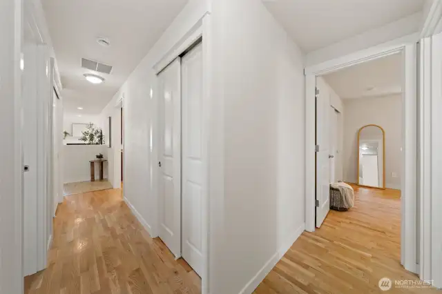 Hallway leading to bedrooms