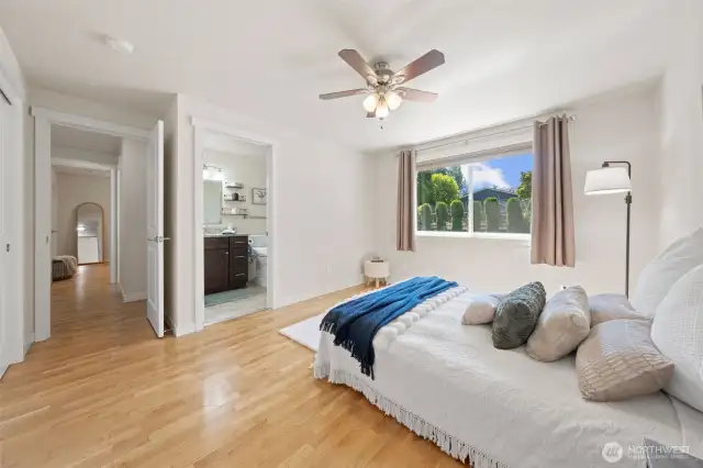 Spacious Primary and hardwoods!