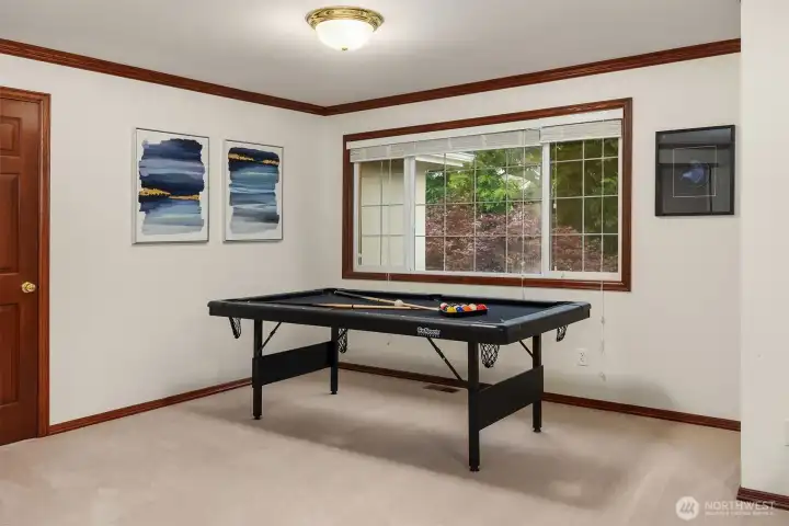 Upstairs, you’ll find a second spacious bonus room - flexible space to work from home, create a media room or even a 5th bedroom. This room features a closet.