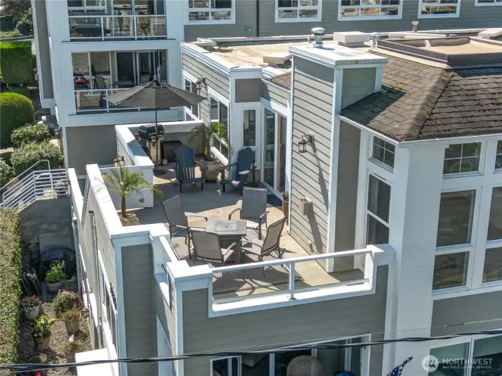 This spacious deck offers flexibility for outdoor furniture and gatherings—create your perfect outdoor living space.