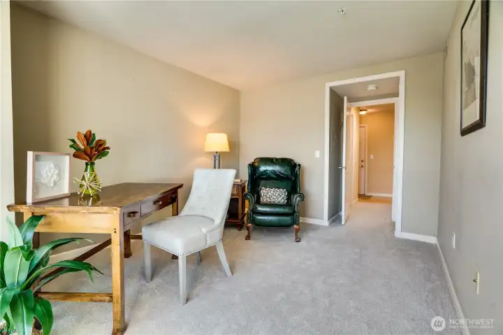 With room for a king-size bed, this versatile space makes a wonderful guest suite, home office, or personal retreat.