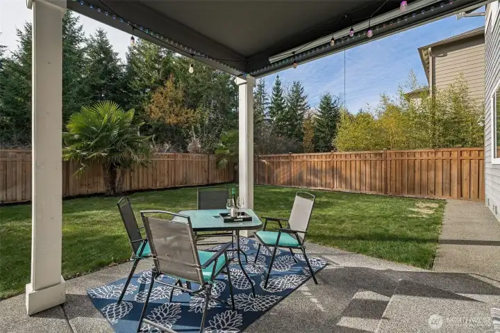 Privacy abounds in this back yard