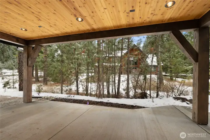 Covered outdoor patio space