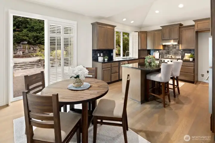 Lush backyard views and open floor plan!