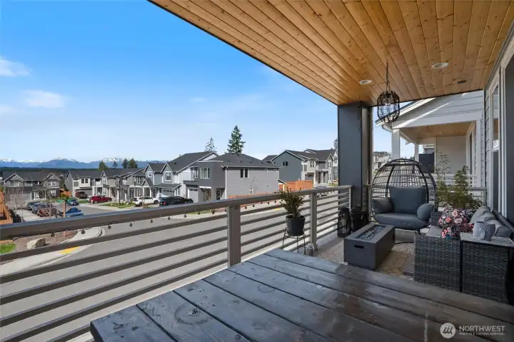 Patio oasis, just off of the living room.  The photo does not do the view justice.  Must see!