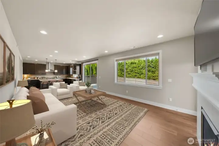 Great Room - Virtually Staged