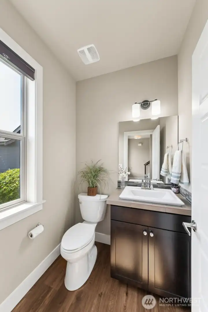 Powder Room on Main Floor