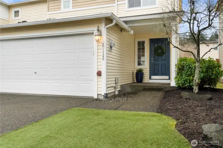 Covered front porch to welcome you in.