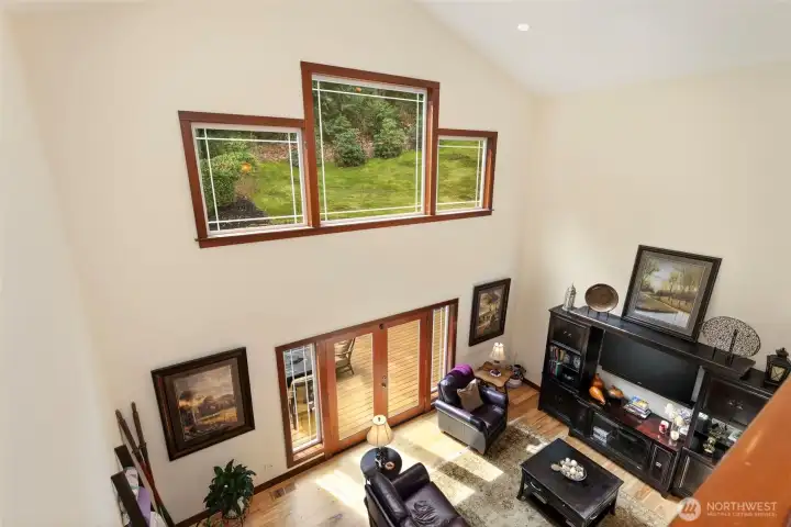 View from up stairs.