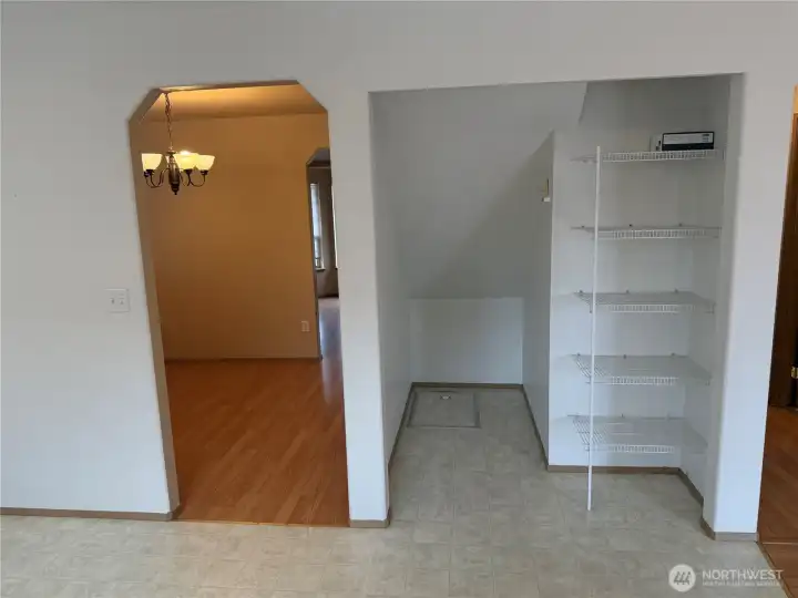 Pantry / Storage in the Kitchen and adjacent to The Formal Dinning Room.