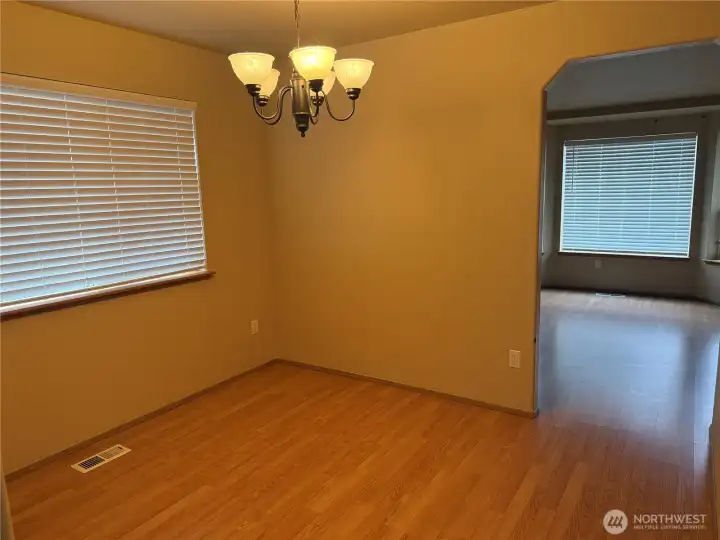 Formal Dinning Room. You can also access the Living Room and Kitchen from the Beautiful, Arched Doorways.