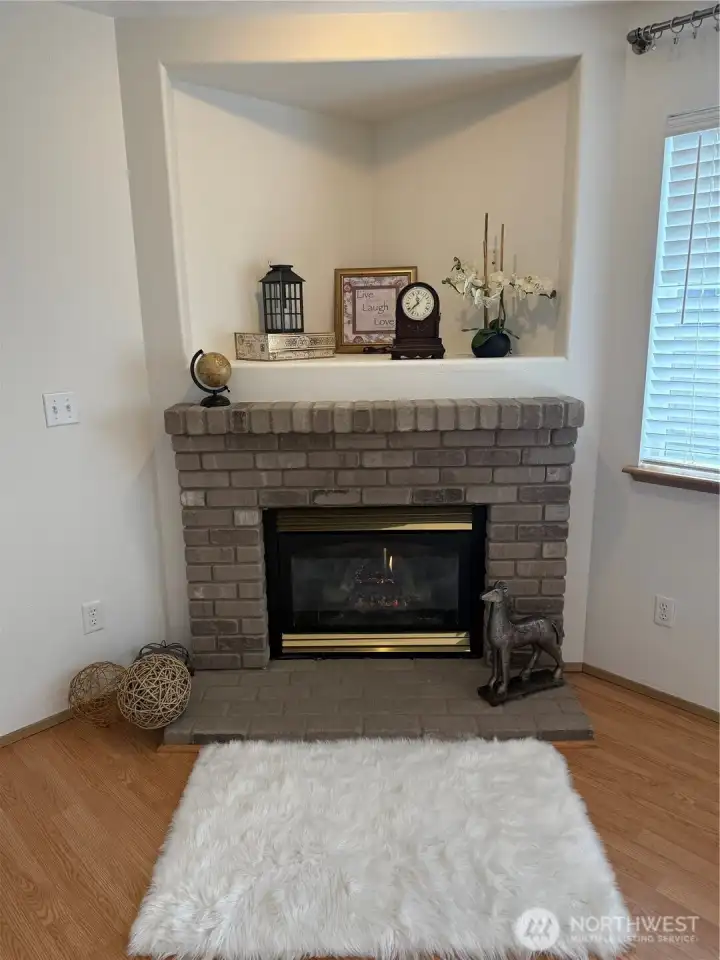 The Beautiful and Cozy Gas Fireplace.