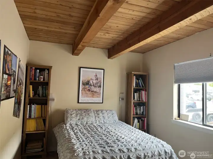 large spare bedroom on the main level, now empty