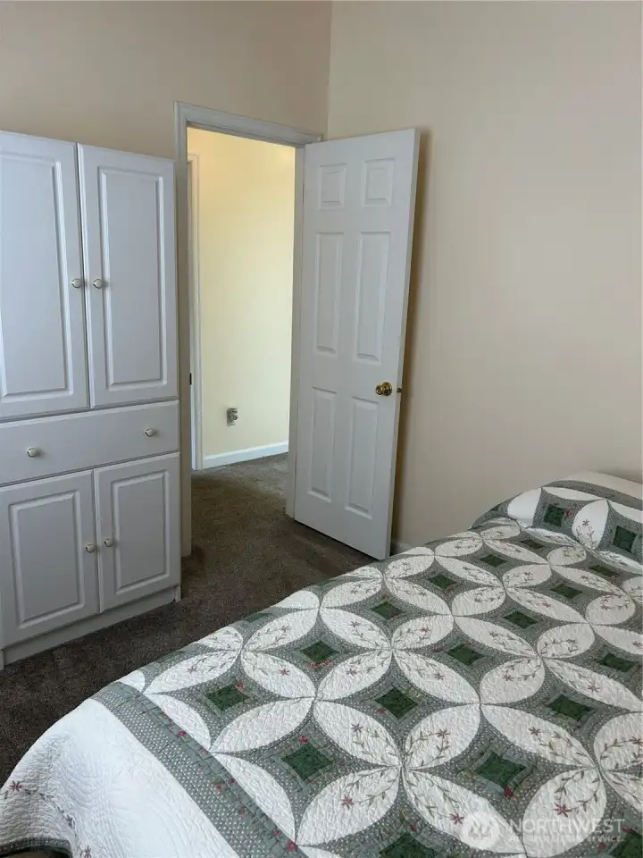 Upstairs bedroom with great views of the Basalt MT.