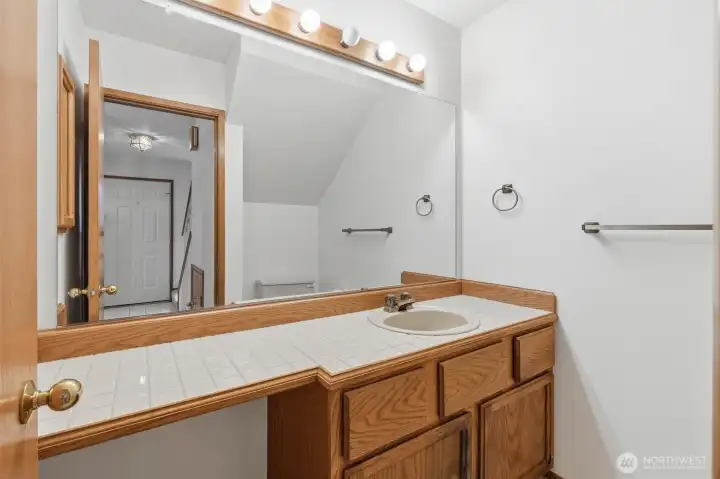 Main floor half bath.