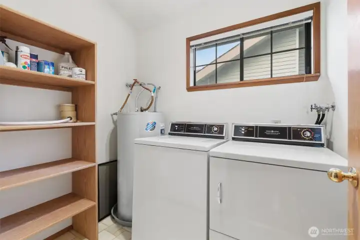 Laundry room is located on the second floor for added convenience.