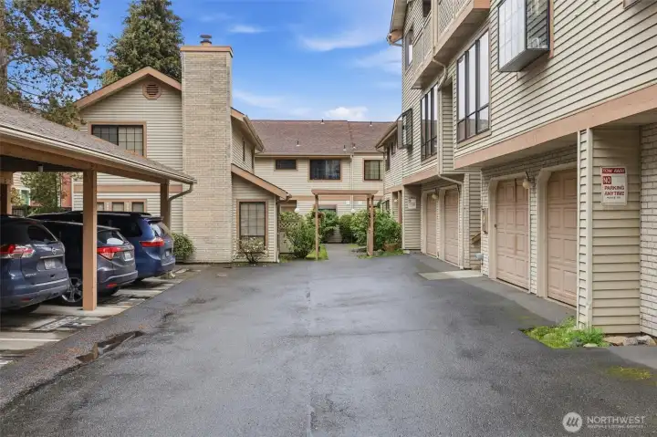 Unit is tucked back away from the road for added privacy.