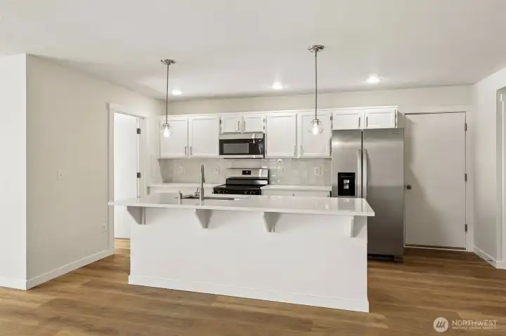Open Kitchen with upgraded SS appliances
