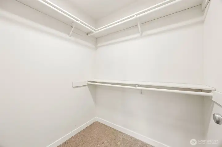 Primary walk in closet