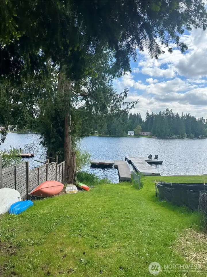 Pine Lake water access at the end of the street