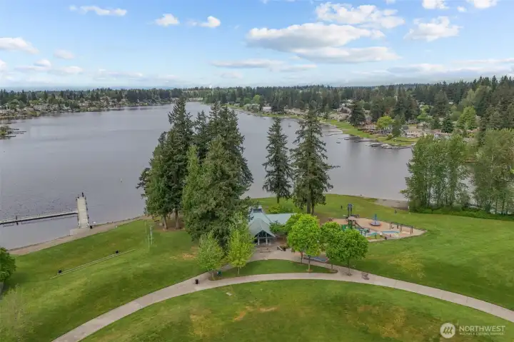 Close to parks and trails at Lake Meridian!