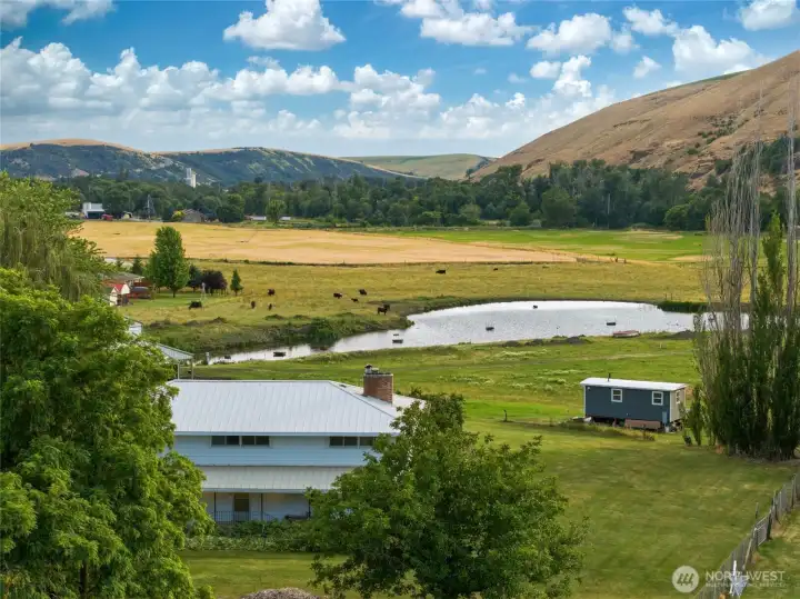 Views of the Valley and Neighboring Pond