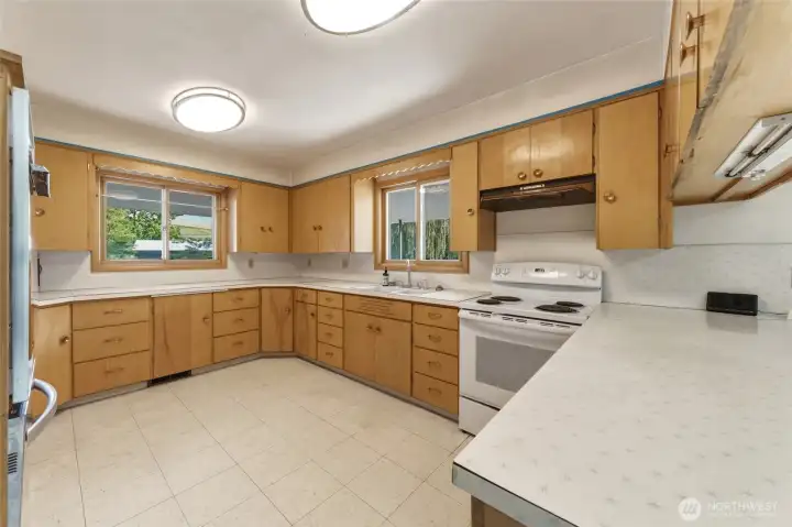 Large Kitchen off of the Dining Area