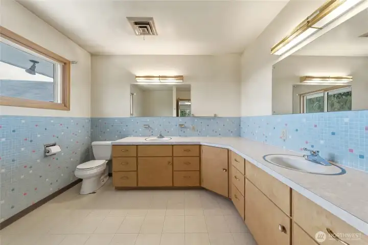 Primary Bathroom with Double Sinks