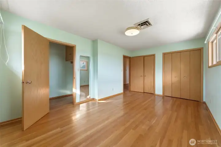 Upstairs Bedroom #4 with Large Closets and Walk-in Closet