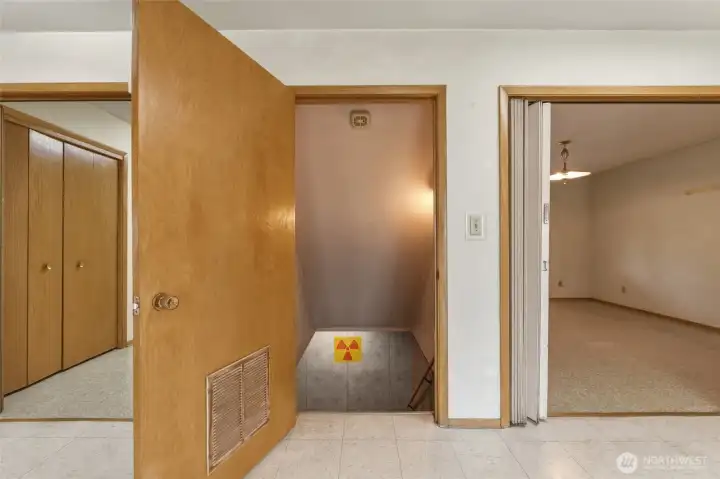 Interior Stairs Leading to the Full Basement
