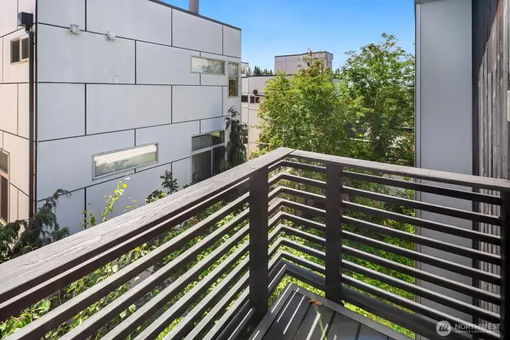 Private balcony off the primary