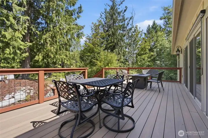 Beautiful Private Back Deck