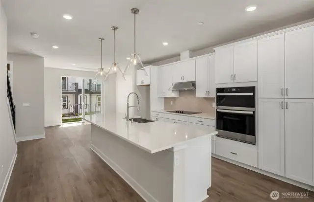 Kitchen from gathering room