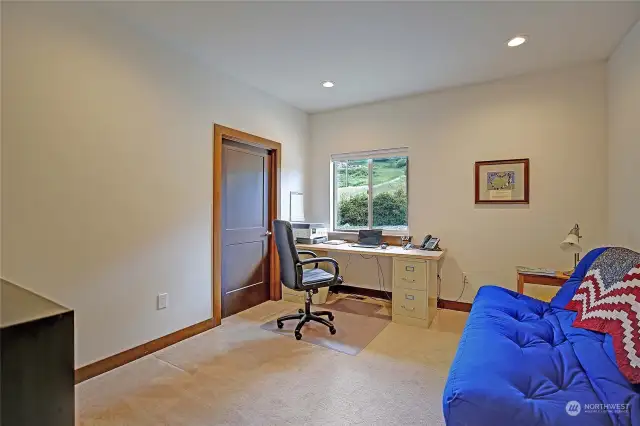 Guest bedroom with walk in closet can be used as an office or third bedroom