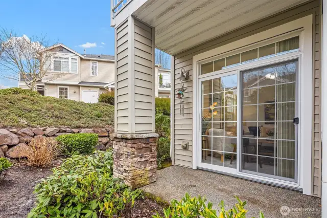 Private, covered patio!