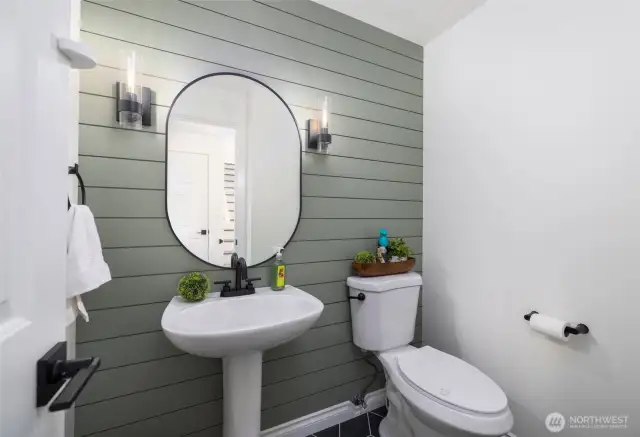 Downstairs powder room