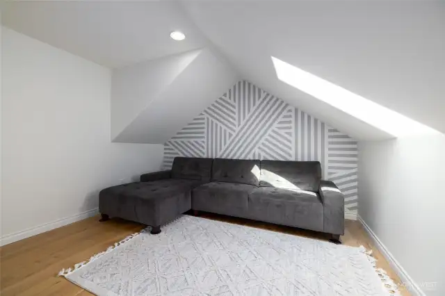What a great bonus space!  Office? Sitting room? TV room? Nursery?