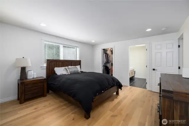 Looking toward the ensuite and walk-in closet