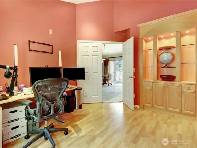 Built in cabinet could possible be removed and turned into closet. Buyer to verify