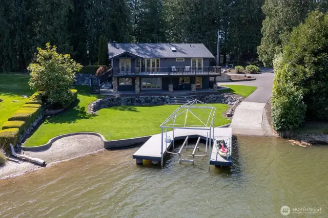 Private Beach, Dock, Boat Launch