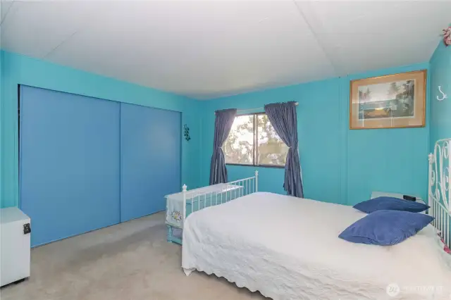 Primary bedroom with oversized closet