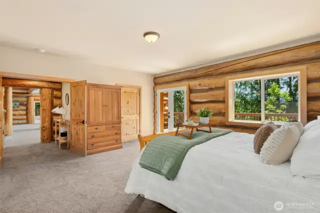 Spacious primary bedroom