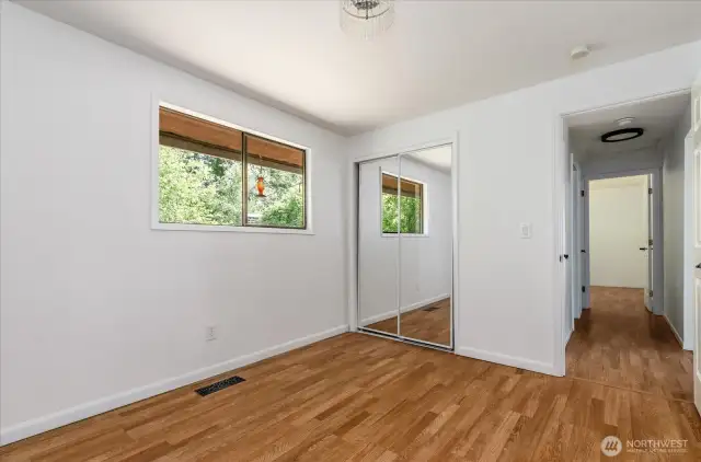 Spacious rooms.