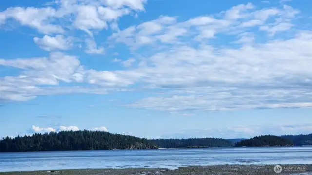 A 5-minute walk and your beach combing.