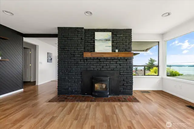 Enjoy a cozy fire as you watch the storm move in.